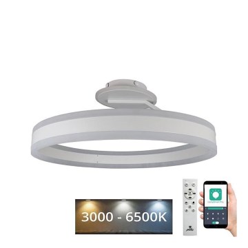 Светодиодная припотолочная люстра с регулированием яркости LED/86W/230V 3000-6500K белый + дистанционное управление