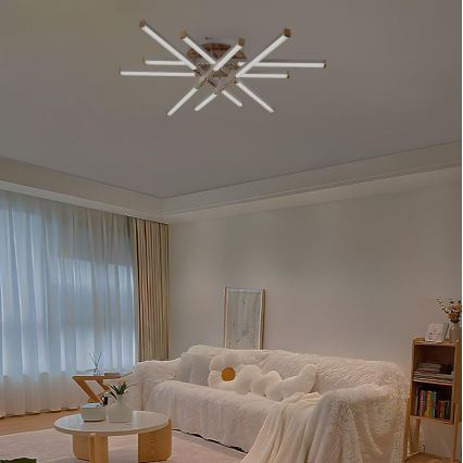 Светодиодная припотолочная люстра с регулированием яркости LED/90W/230V 3000-6500K + дистанционное управление
