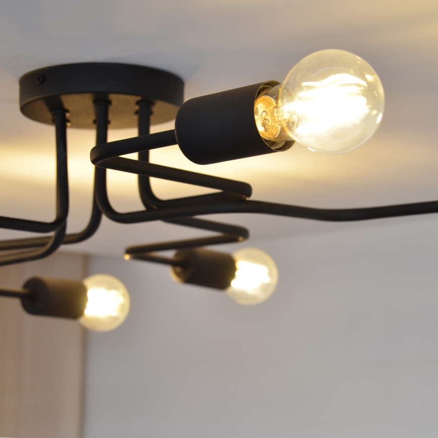 Светодиодная припотолочная люстра TUBE 6xE27/15W/230V