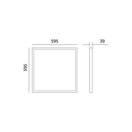 Светодиодная припотолочная панель BRISBANE LED/36W/230V 4000K 59,5x59,5 см белый