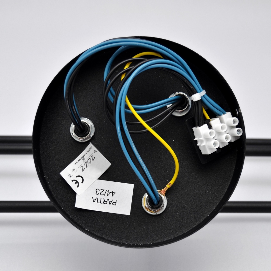 Светодиодная припотолочная люстра CAMBRIDGE 6xE27/8W/230V черный