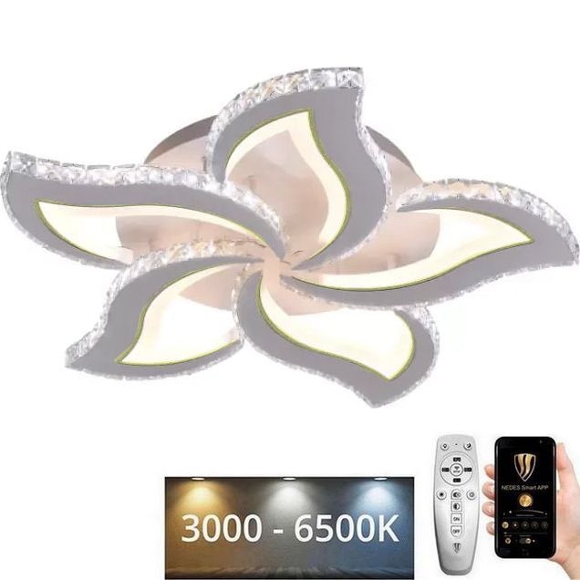 Светодиодная припотолочная люстра с регулированием яркости LED/100W/230V 3000-6500K + дистанционное управление