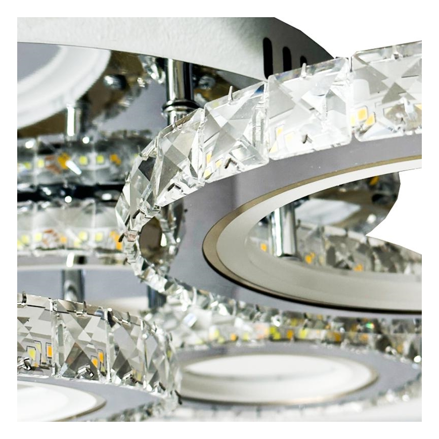 Светодиодная припотолочная люстра с регулированием яркости LED/120W/230V 3000-6500K + дистанционное управление