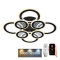 Светодиодная припотолочная люстра с регулированием яркости LED/200W/230V 3000-6500K + дистанционное управление