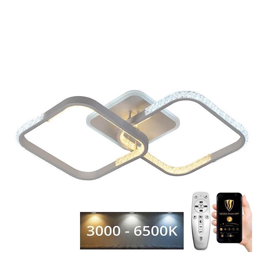 Светодиодная припотолочная люстра с регулированием яркости LED/55W/230V 3000-6500K + дистанционное управление