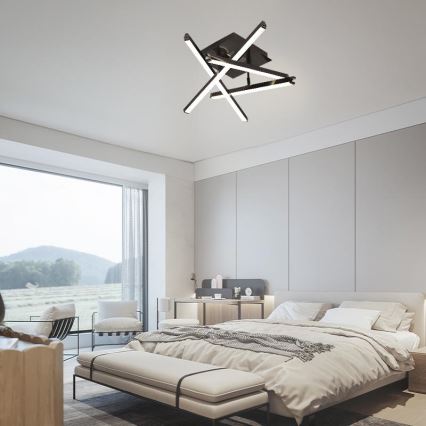 Светодиодная припотолочная люстра с регулированием яркости LED/60W/230V 3000-6500K + дистанционное управление