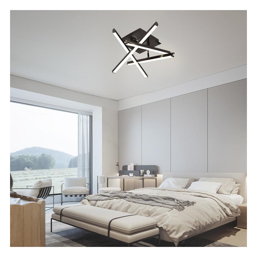 Светодиодная припотолочная люстра с регулированием яркости LED/60W/230V 3000-6500K + дистанционное управление