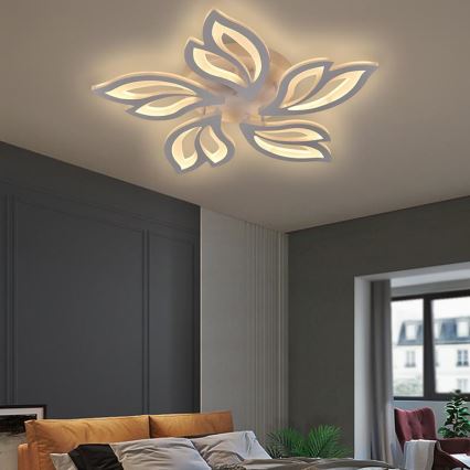 Светодиодная припотолочная люстра с регулированием яркости LED/65W/230V 3000-6500K + дистанционное управление