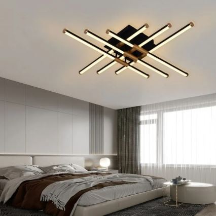 Светодиодная припотолочная люстра с регулированием яркости LED/70W/230V 3000-6500K + дистанционное управление