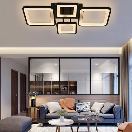 Светодиодная припотолочная люстра с регулированием яркости LED/70W/230V 3000-6500K + дистанционное управление