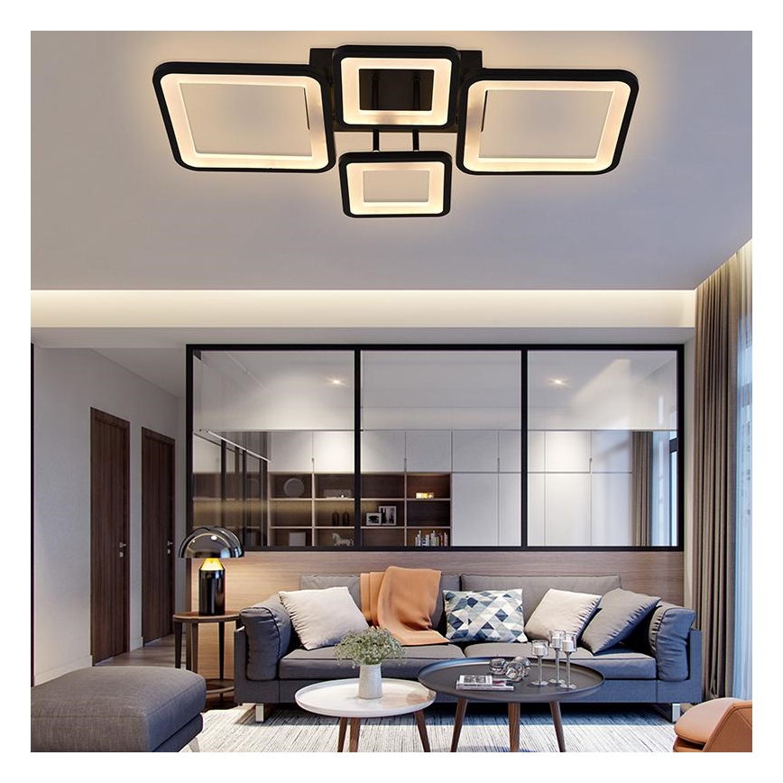 Светодиодная припотолочная люстра с регулированием яркости LED/70W/230V 3000-6500K + дистанционное управление