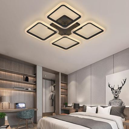Светодиодная припотолочная люстра с регулированием яркости LED/70W/230V 3000-6500K + дистанционное управление
