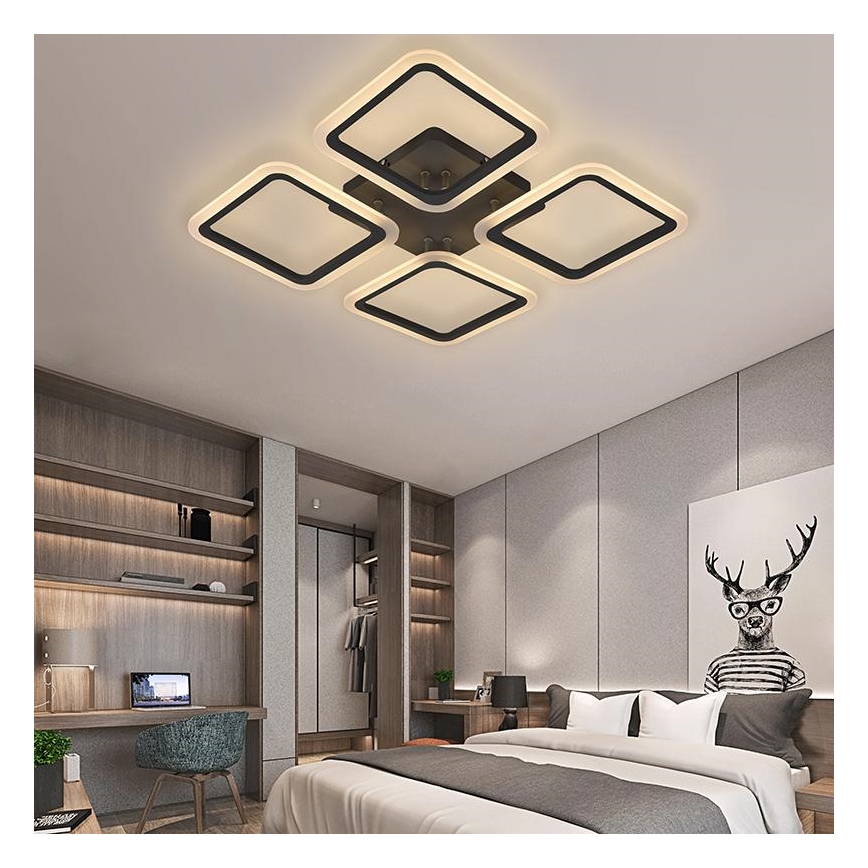 Светодиодная припотолочная люстра с регулированием яркости LED/70W/230V 3000-6500K + дистанционное управление