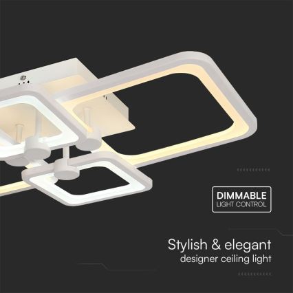 Светодиодная припотолочная люстра с регулированием яркости LED/70W/230V 3000-6500K + дистанционное управление