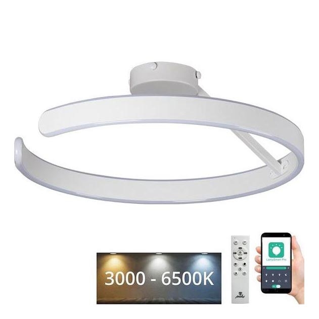 Светодиодная припотолочная люстра с регулированием яркости LED/72W/230V 3000-6500K белый + дистанционное управление
