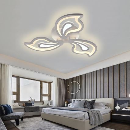 Светодиодная припотолочная люстра с регулированием яркости LED/75W/230V 3000-6500K + дистанционное управление
