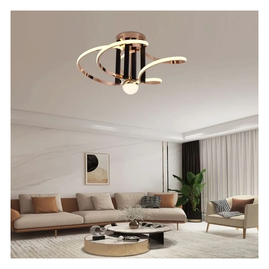 Светодиодная припотолочная люстра с регулированием яркости LED/80W/230V 3000-6500K + дистанционное управление