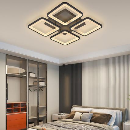 Светодиодная припотолочная люстра с регулированием яркости LED/85W/230V 3000-6500K + дистанционное управление