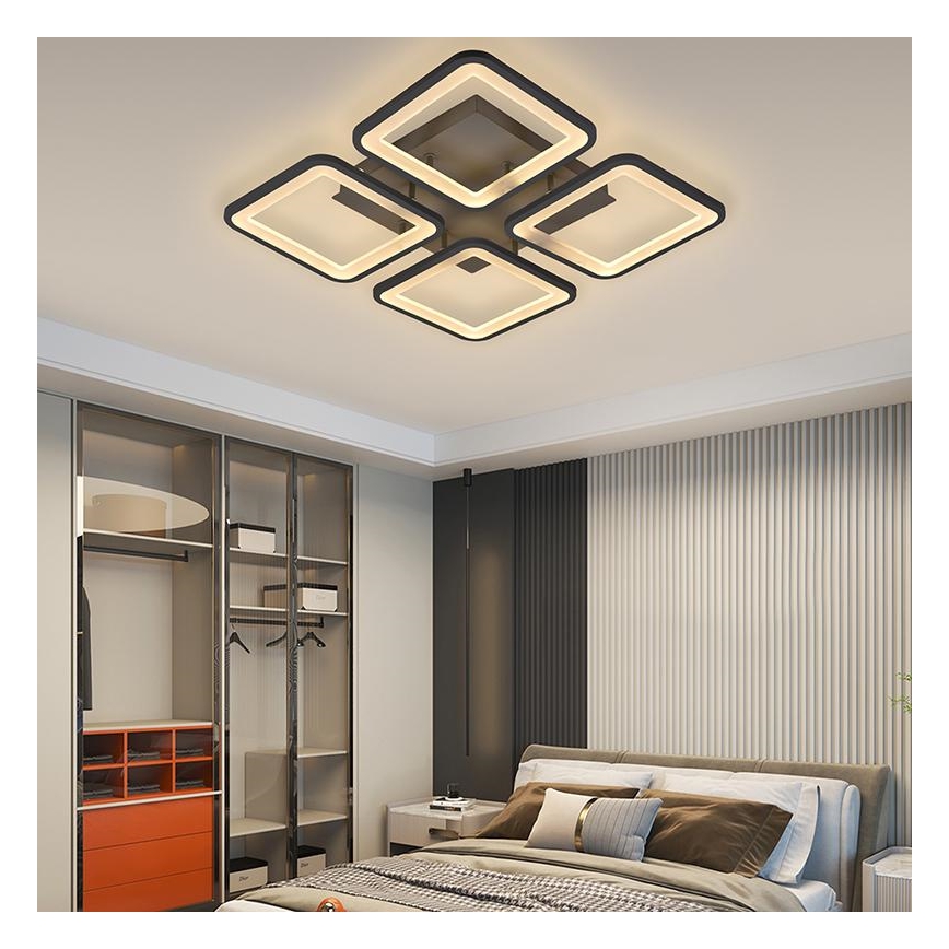 Светодиодная припотолочная люстра с регулированием яркости LED/85W/230V 3000-6500K + дистанционное управление