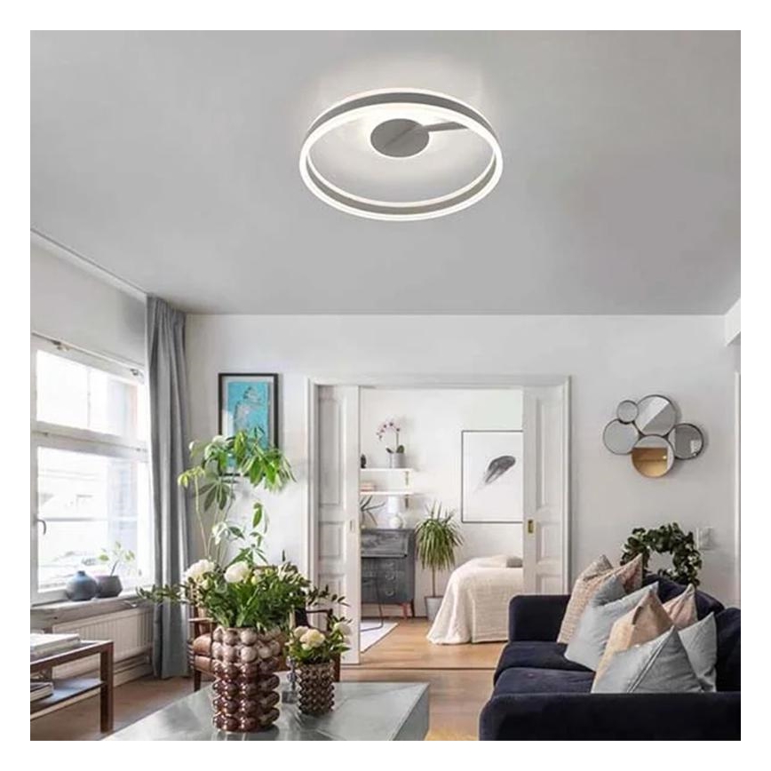 Светодиодная припотолочная люстра с регулированием яркости LED/86W/230V 3000-6500K белый + дистанционное управление