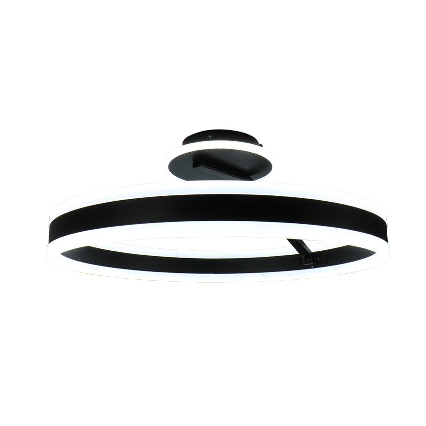Светодиодная припотолочная люстра с регулированием яркости LED/86W/230V 3000-6500K черный + дистанционное управление