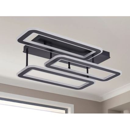 Светодиодная припотолочная люстра с регулированием яркости LED/90W/230V 3000-6500K + дистанционное управление