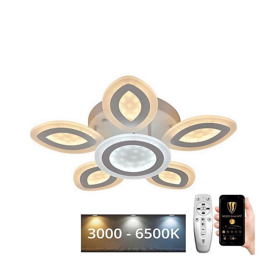 Светодиодная припотолочная люстра с регулированием яркости LED/95W/230V 3000-6500K + дистанционное управление
