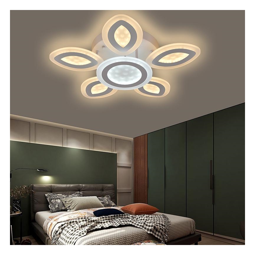 Светодиодная припотолочная люстра с регулированием яркости LED/95W/230V 3000-6500K + дистанционное управление
