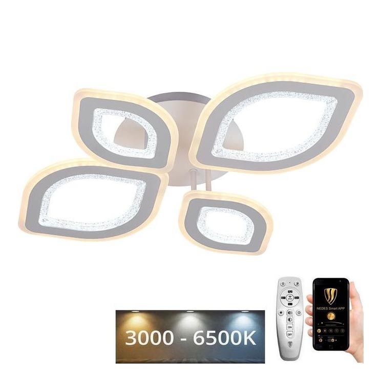 Светодиодная припотолочная люстра с регулированием яркости LED/95W/230V 3000-6500K + дистанционное управление