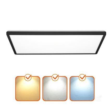 Светодиодная припотолочная панель NIVERA LED/32W/230V IP54 3000/4000/6000K 29,5x59,5 см черный