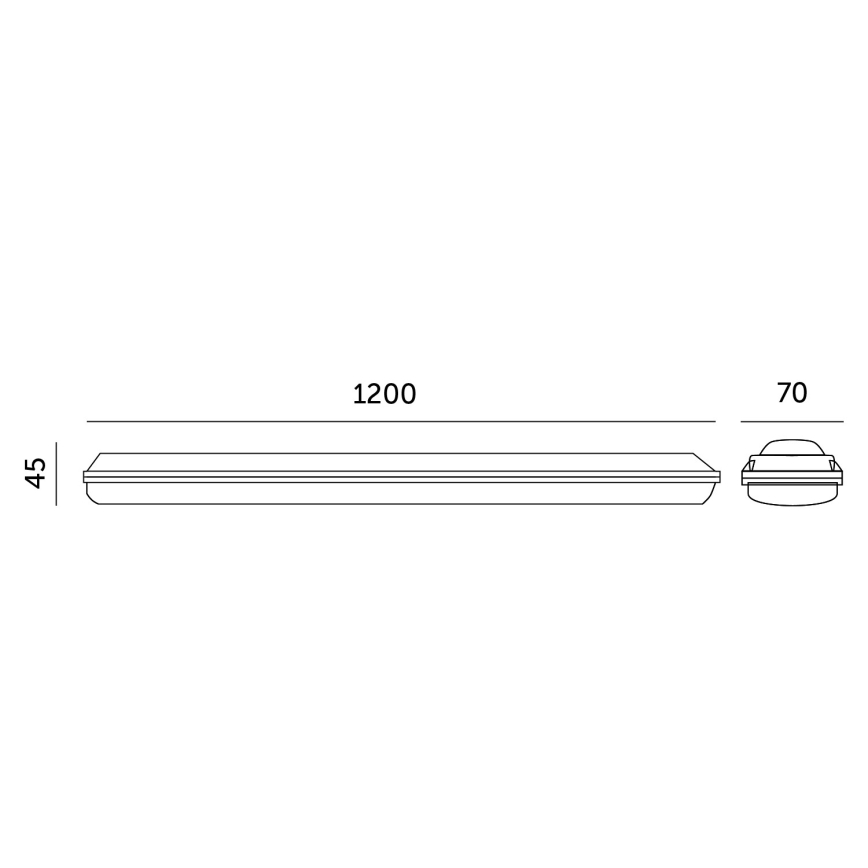 Светодиодная промышленная люминесцентная лампа NEGRO LED/36W/230V IP65 6000K