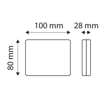 Светодиодная противотуманная фара SINGLE LED/1,9W/12V IP67 красный