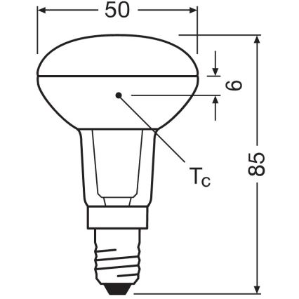 Светодиодная рефлекторная лампа E14/4,3W/230V 2700K