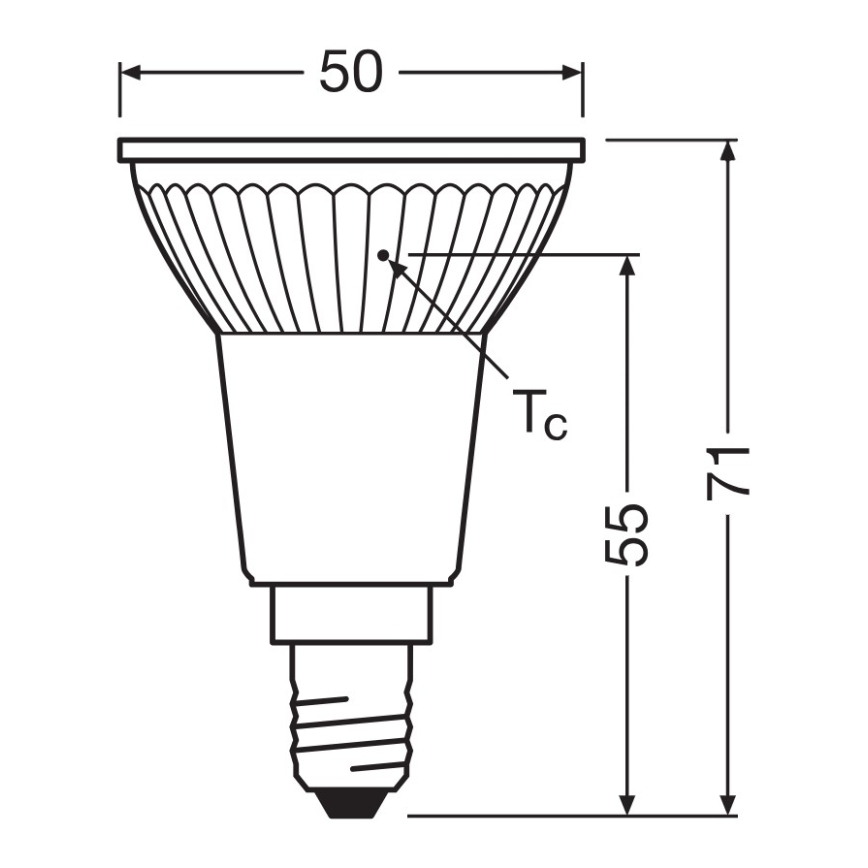 Светодиодная рефлекторная лампа PAR16 E14/4,5W/230V 2700K 36° - Ledvance