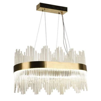 Светодиодная регулируемая кристальная люстра на тросе LED/70W/230V 3000-6500K с дистанционным управлением