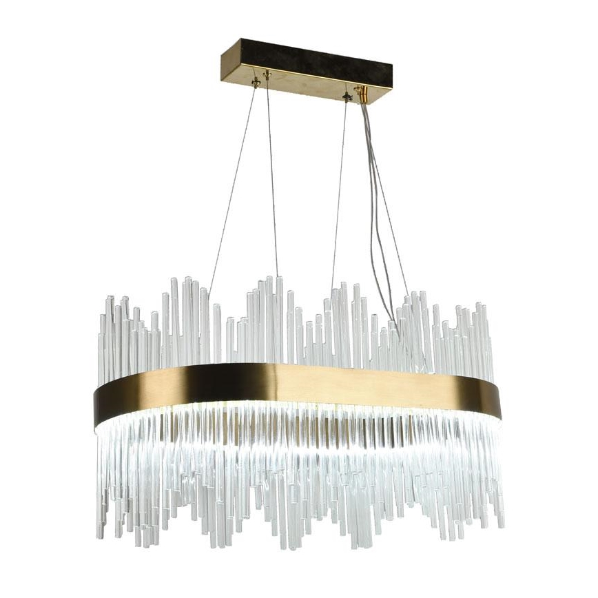 Светодиодная регулируемая кристальная люстра на тросе LED/70W/230V 3000-6500K с дистанционным управлением