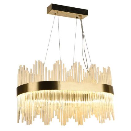 Светодиодная регулируемая кристальная люстра на тросе LED/70W/230V 3000-6500K с дистанционным управлением