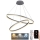 Светодиодная регулируемая люстра на тросе LED/100Вт/230В 3000-6500К диаметр 80 см + пульт дистанционного управления