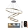 Светодиодная регулируемая люстра на тросе LED/125 Вт/230 В 3000-6500K диам. 80 см + пульт дистанционного управления