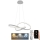 Светодиодная регулируемая люстра на тросе LED/70Вт/230В 3000-6500К диам. 55 см + пульт дистанционного управления