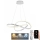 Светодиодная регулируемая люстра на тросе LED/70Вт/230В 3000-6500К диам. 60 см белая + пульт дистанционного управления