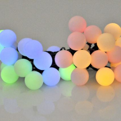 Светодиодная RGB-гирлянда на солнечной батарее PARTY 30xLED/1,2V 3,9 м IP44