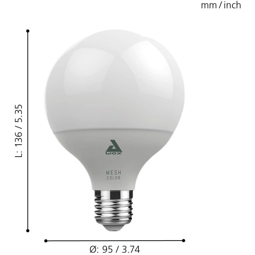 Светодиодная RGB-лампа с регулированием яркости CONNECT E27/13W 2700 - 6500K - Eglo