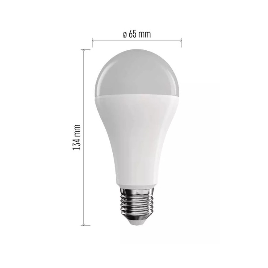 Светодиодная RGB-лампочка с регулированием яркости GoSmart A65 E27/14W/230V 2700-6500K Tuya