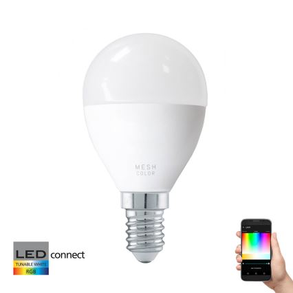 Светодиодная RGB-лампочка CONNECT P50 E14/5W/230V - Eglo