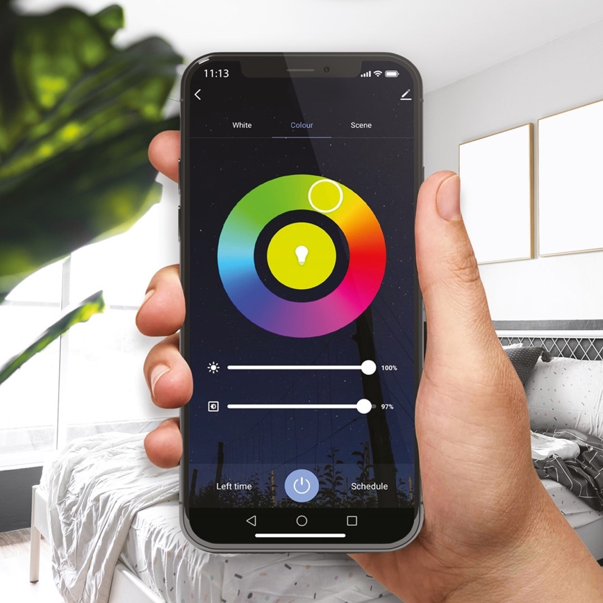 Светодиодная RGB-лампочка с регулированием яркости A60 E27/8W/230V 2700-6500K Wi-Fi Tuya