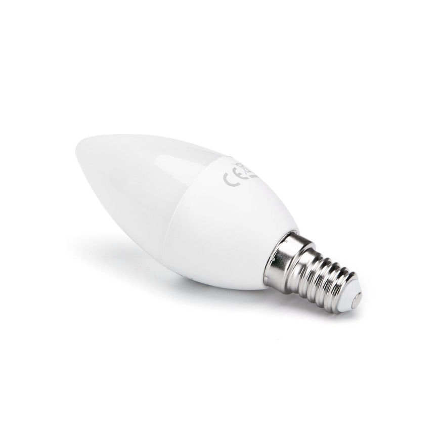 Светодиодная RGB-лампочка с регулированием яркости E14/4,8W/230V 3000K + дистанционное управление - Aigostar