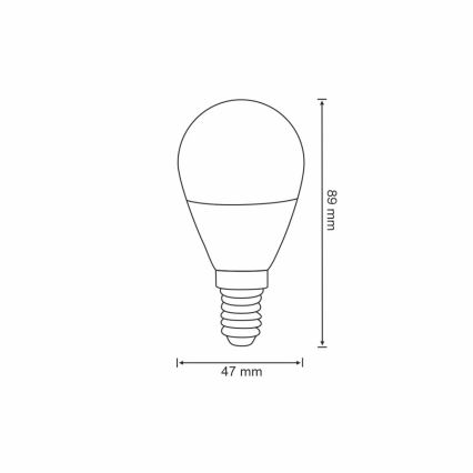 Светодиодная RGB-лампочка с регулированием яркости G45 E14/5,5W/230V 3000-6500K Wi-fi Tuya