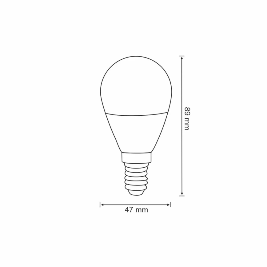Светодиодная RGB-лампочка с регулированием яркости G45 E14/5,5W/230V 3000-6500K Wi-fi Tuya