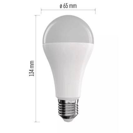 Светодиодная RGB-лампочка с регулированием яркости GoSmart A65 E27/14W/230V 2700-6500K Tuya